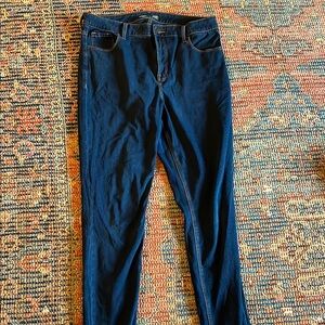 Old Navy Rockstar Super Skinny High Rise 24/7 Sculpt Dark Blue Denim Jeans